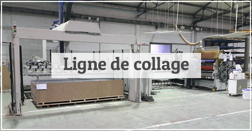 Bouton vers la présentation de la ligne de collage